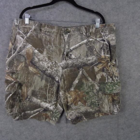George Shorts Mens 42 Camo Realtree EDGE Cargo Stretch Utility Outdoors Hunting - Picture 1 of 7